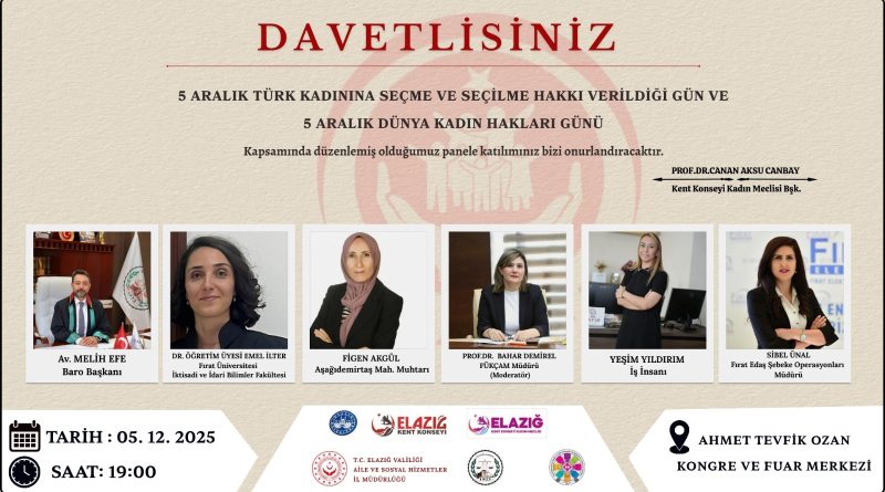 KADIN MECLİSİMİZDEN ANLAMLI PANEL